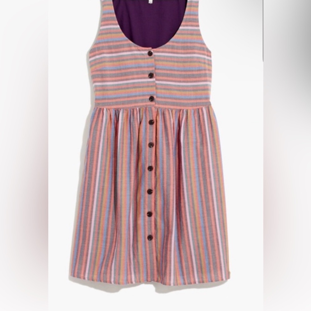 MADEWELL SUNDRESS Sleeveless Button front NWT sz XL - Picture 6 of 7